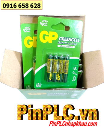 COMBO 1HỘP (18vỉ=72viên) Pin AAA 1.5v GP GreenCell 24G-U4 Extra Heavy Duty _Giá 432.000đ/HỘP